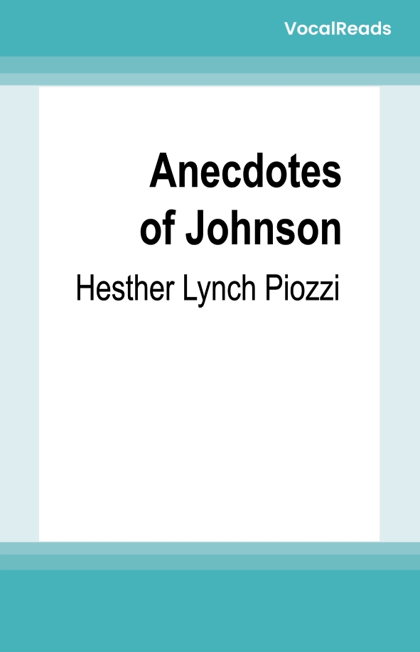 Anecdotes of Johnson