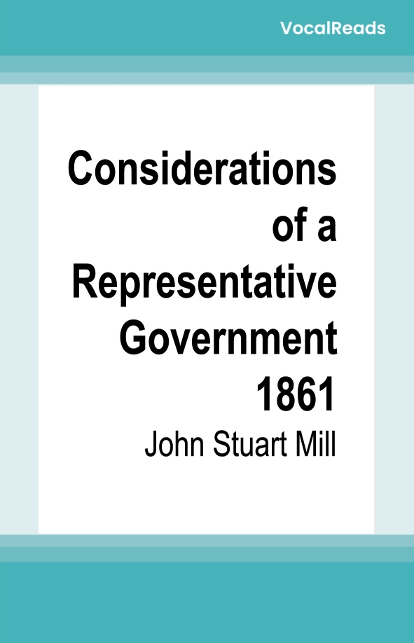 Considerations of a Representative Government 1861